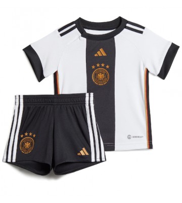 Tyskland Replika Babytøj Hjemmebanesæt Børn VM 2022 Kortærmet (+ Korte bukser)